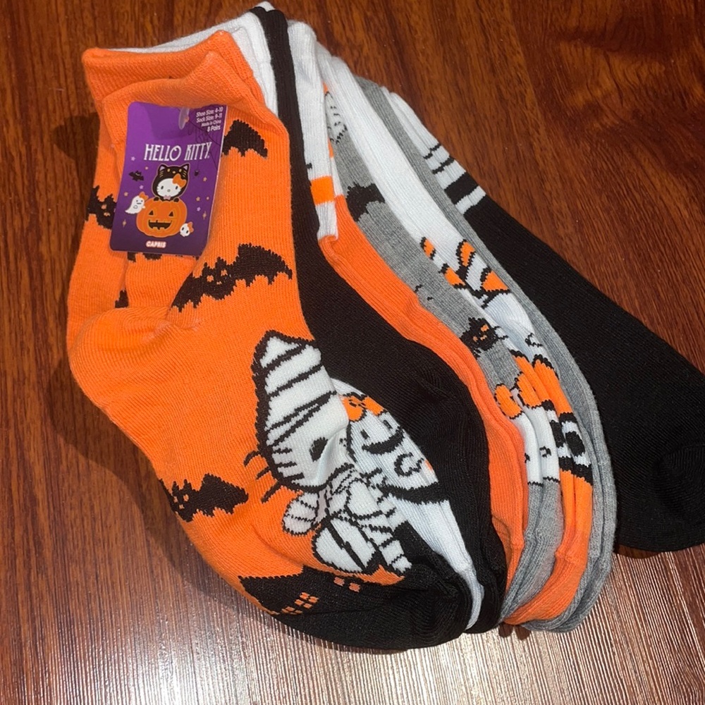Halloween hello kitty socks SET OF TWO! 2 for $40